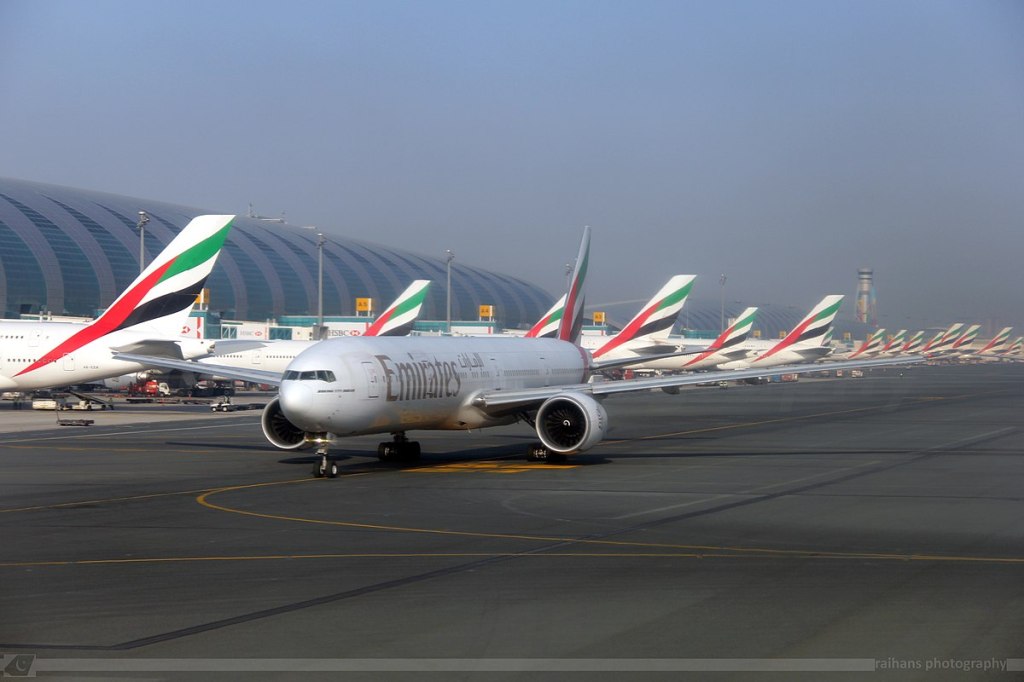Air Emirates at Dubai airport